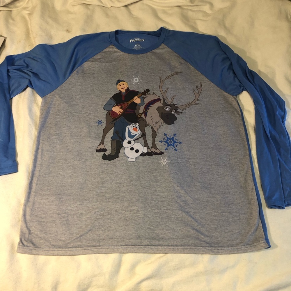 Disney Frozen Blue‎ and Gray Long Sleeve Top